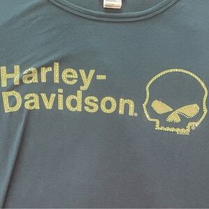 Harley-Davidson Graphic long sleeve with rhinestone accents